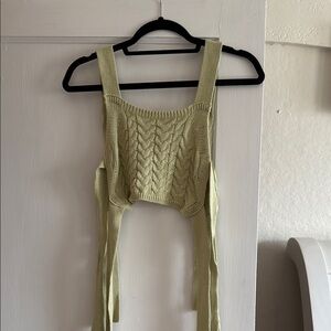 Stylish Green Knit Women's Top